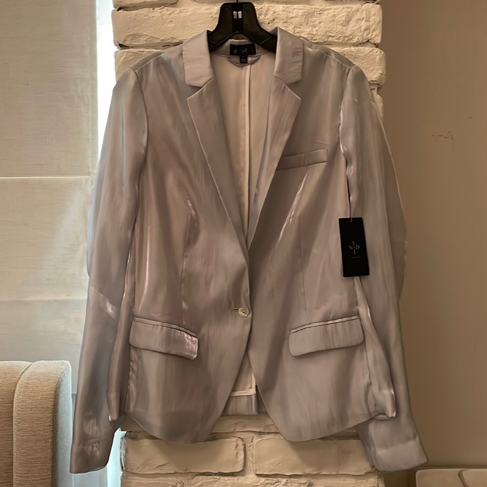 NYDJ Iridescent Grey Blazer